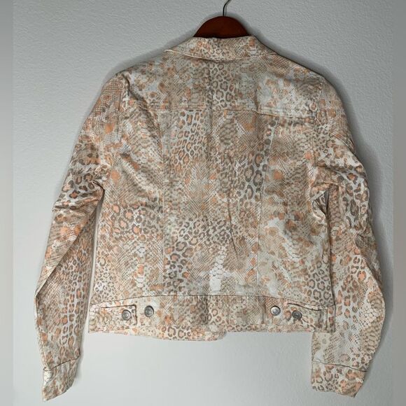 Nine West Animal Print Jean Jacket - Picture 5 of 5